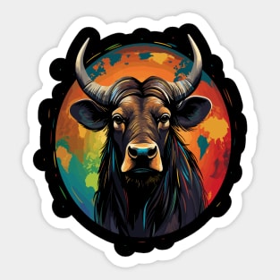 Wildebeest Earth Day Sticker